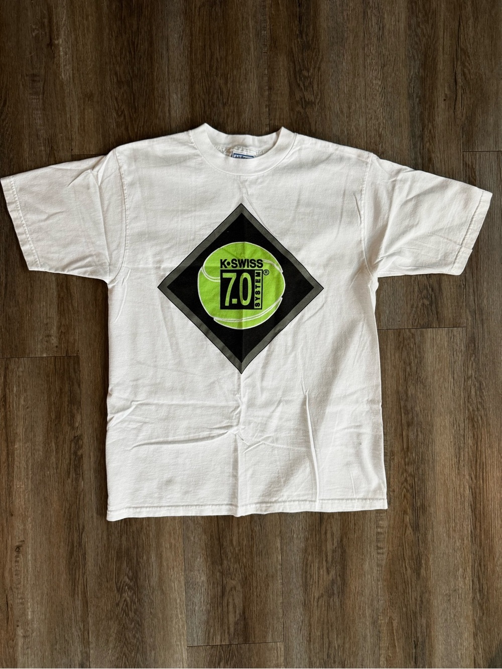 Vintage 90s K-Swiss Tennis 7.0 System T-Shirt - size Large